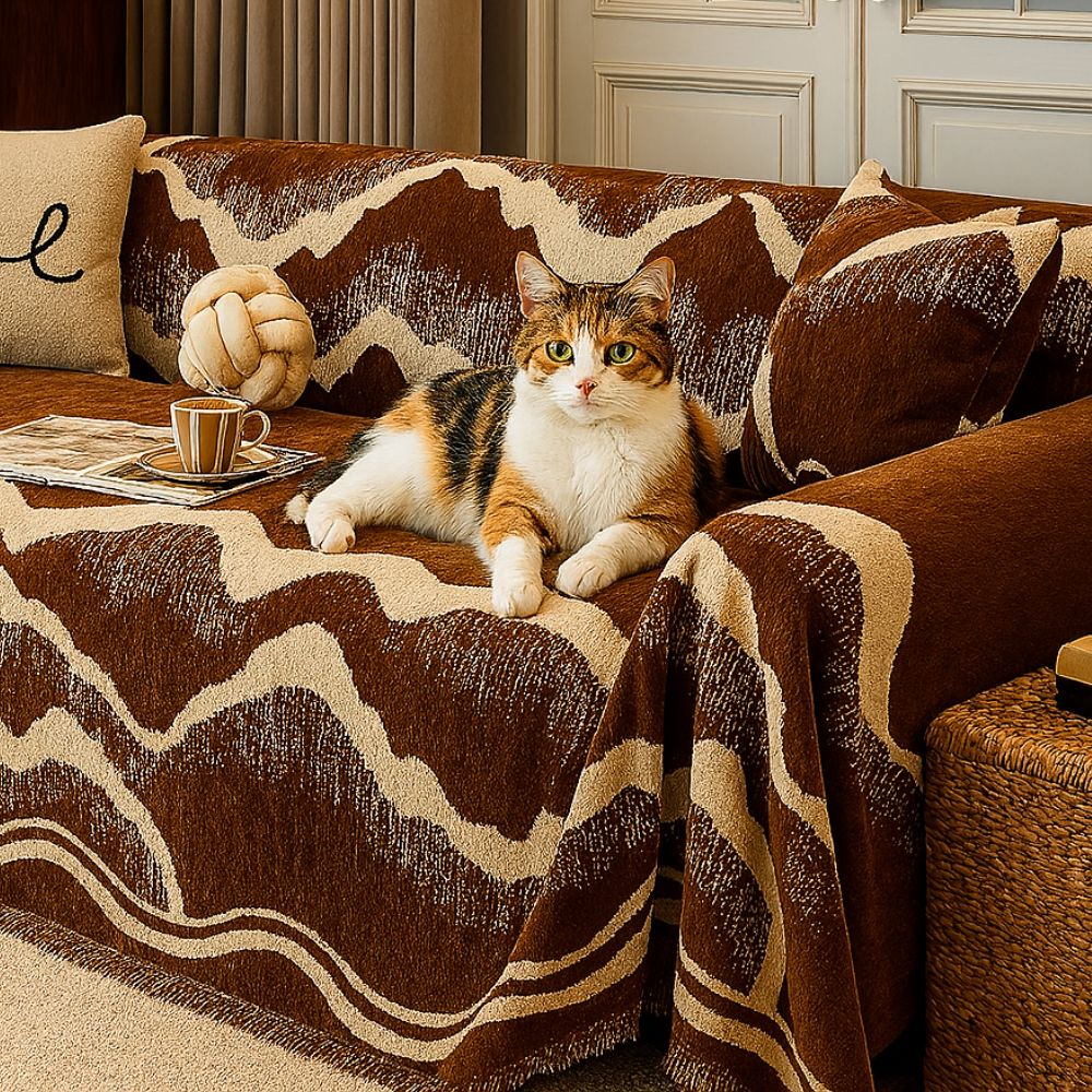 Wavescape Chenille Sofabezug