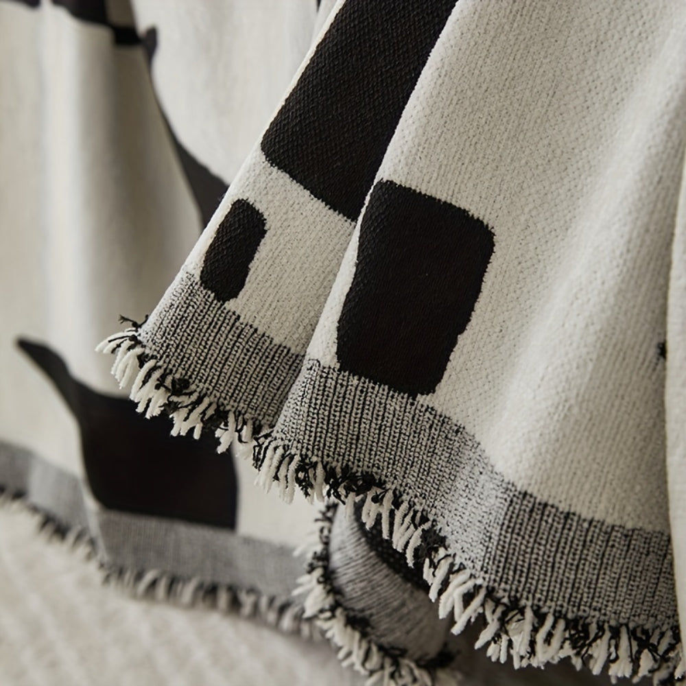 Wellenstreifen Boho Sofabezug