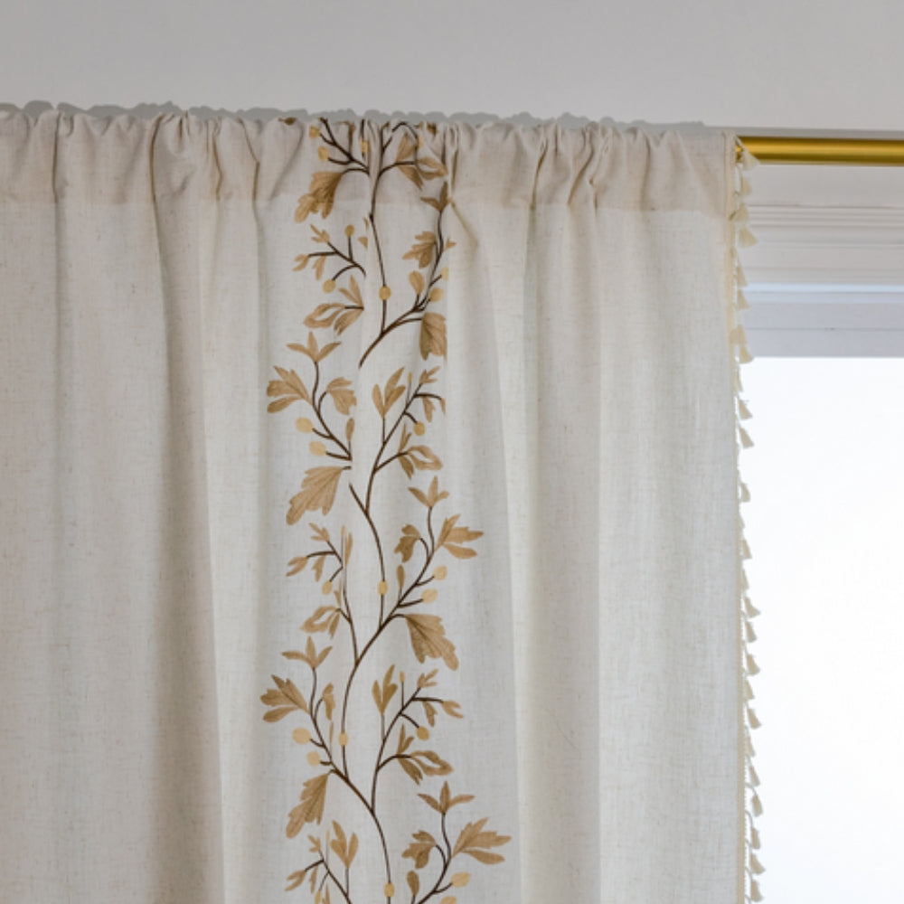 Willow Floral Elegance Quastenvorhang
