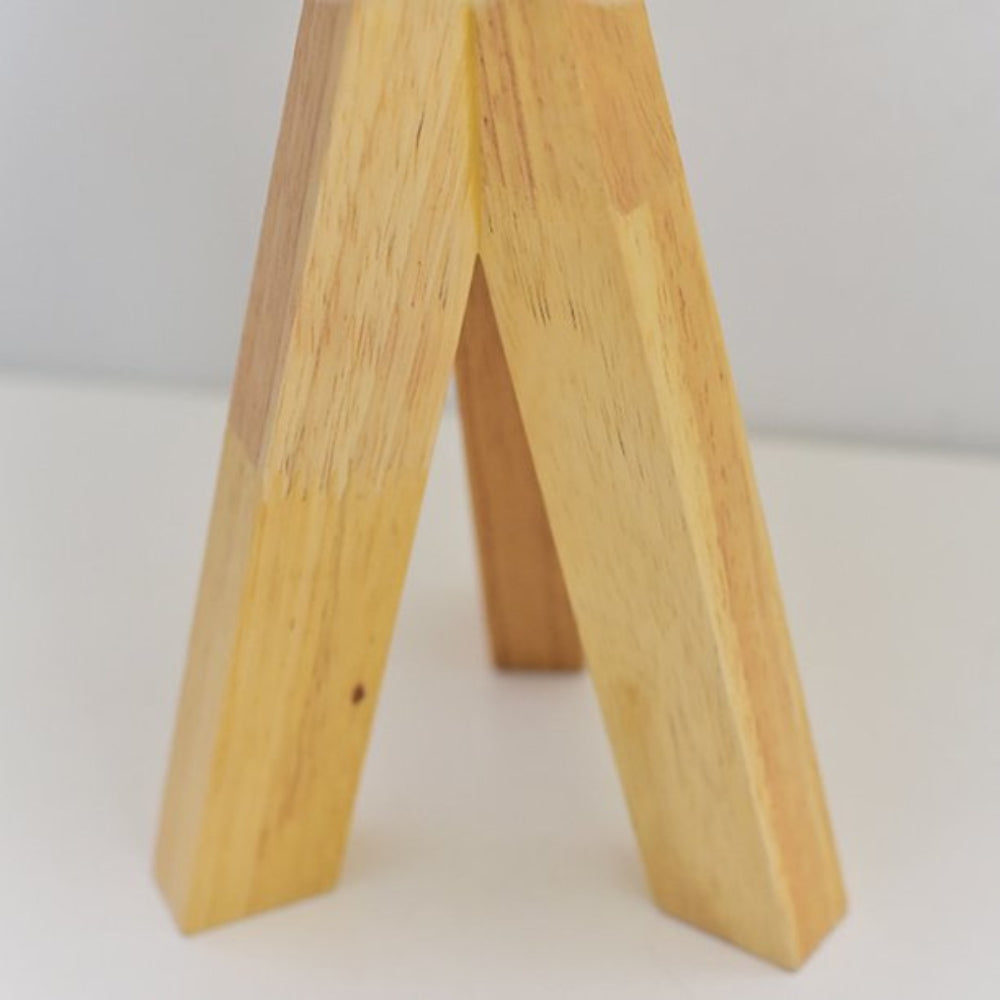 Holz-Stativ USB Tischlampe