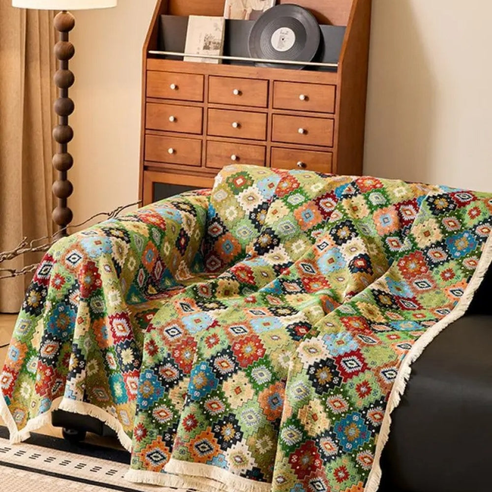 Zahara Geometrisches Tribal Kilim Sofabezug