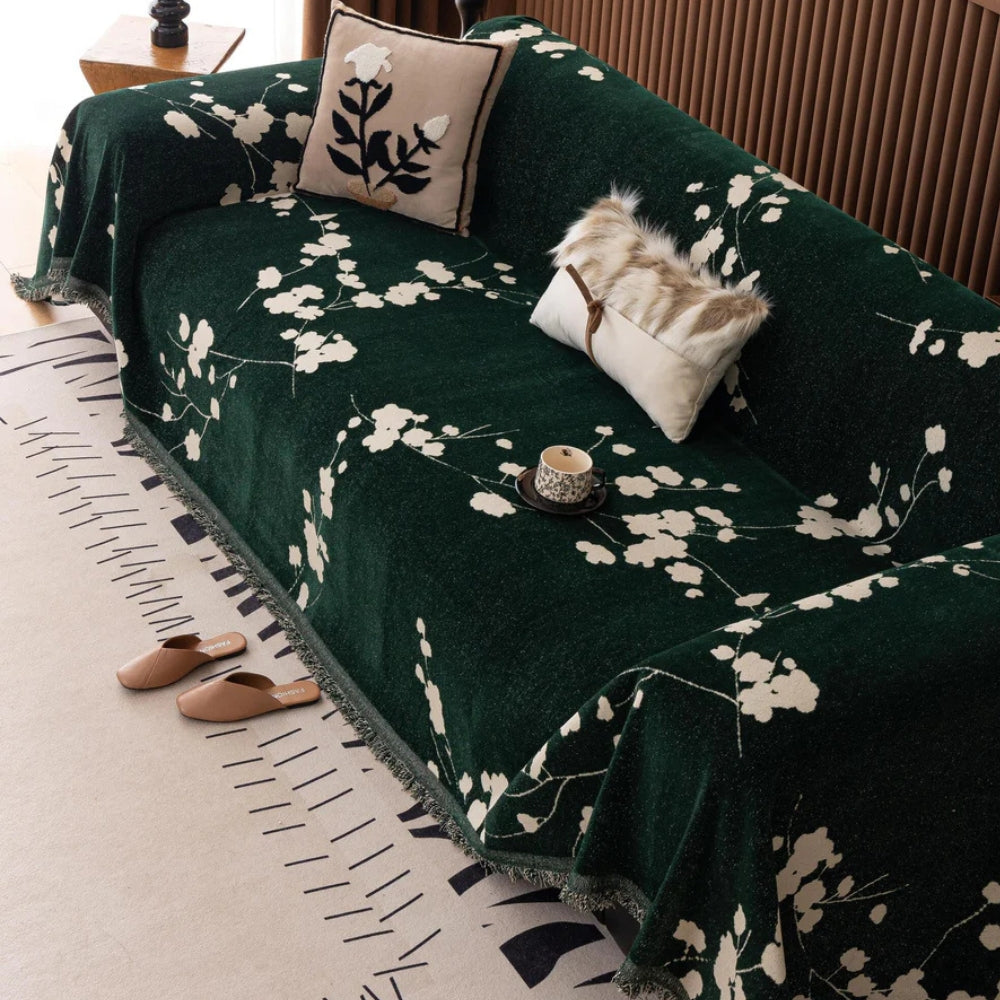 Alora Elegante Retro Chenille Sofaüberwurf