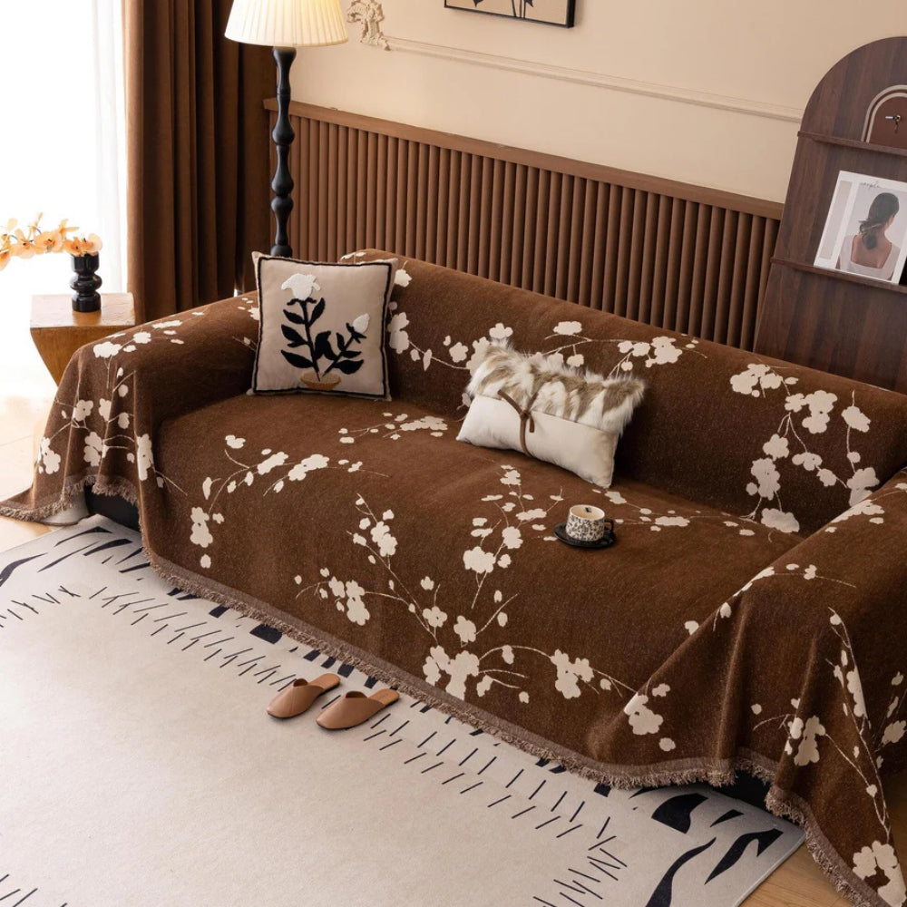 Alora Elegante Retro Chenille Sofaüberwurf