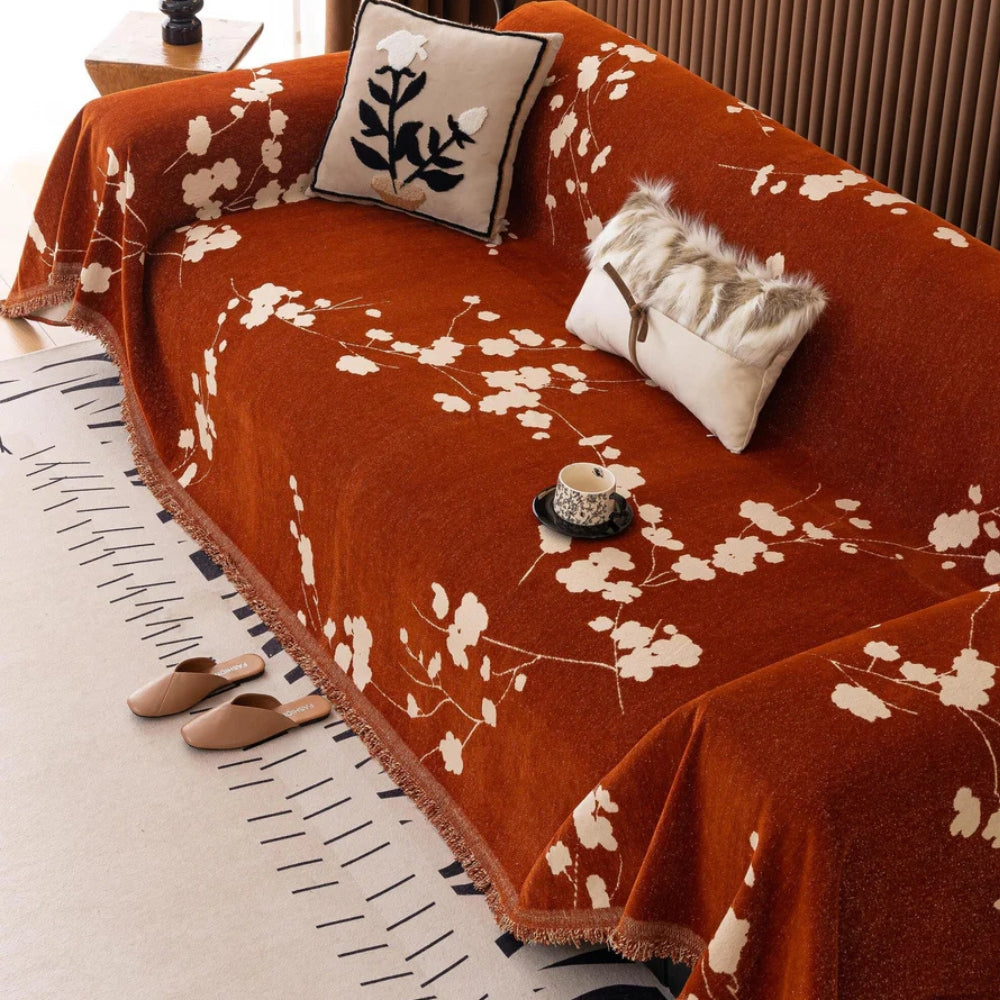 Alora Elegante Retro Chenille Sofaüberwurf
