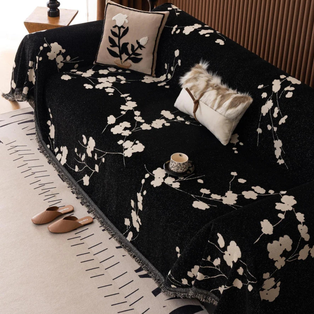 Alora Elegante Retro Chenille Sofaüberwurf