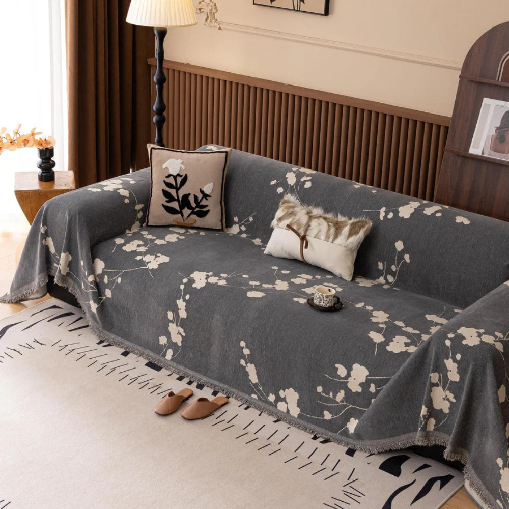 Alora Elegante Retro Chenille Sofaüberwurf