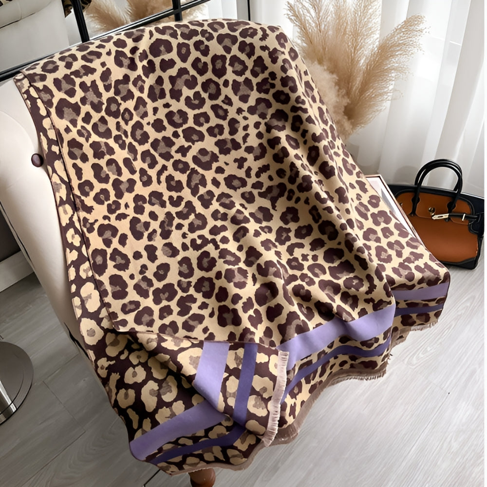 Savanna Stil Wollmischung Schal