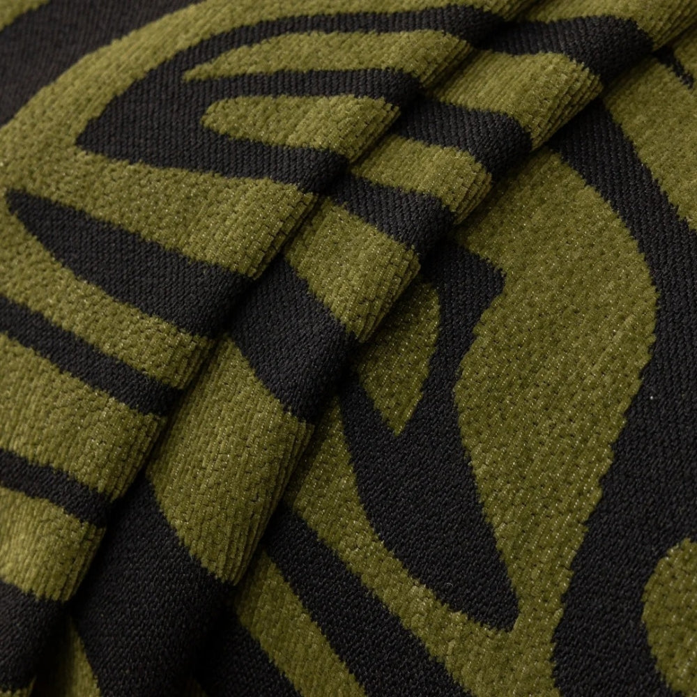 Zentara Chenille Zebra Geometrisches Sofaüberwurf