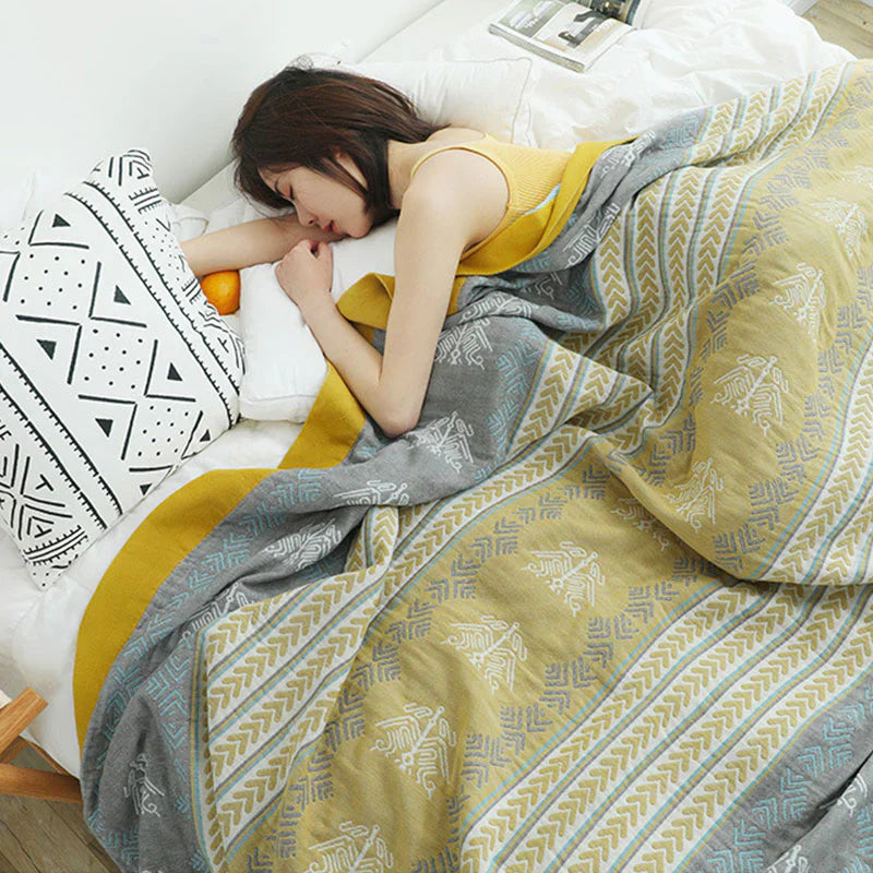 Wheatfield Dreams Wendeblanket aus Baumwolle