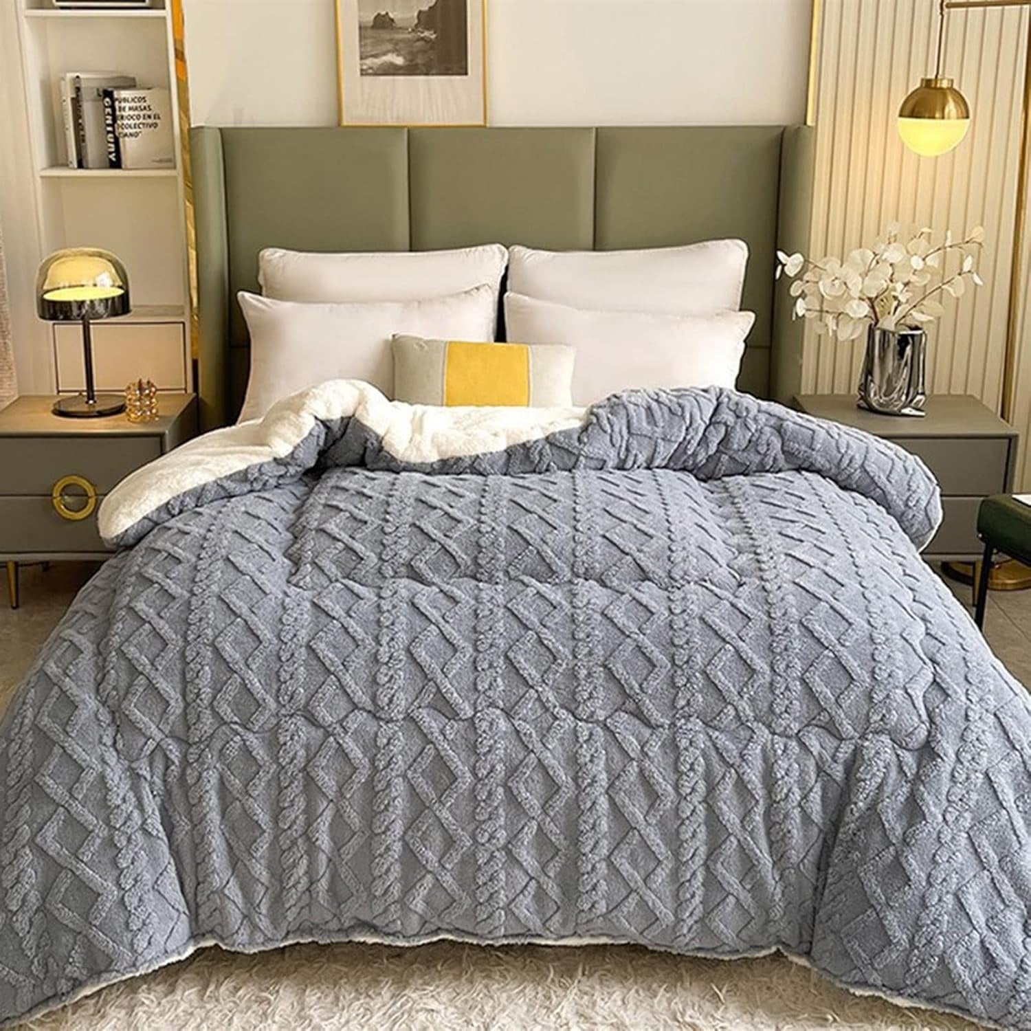Dickes Snuggle Sherpa-Decke