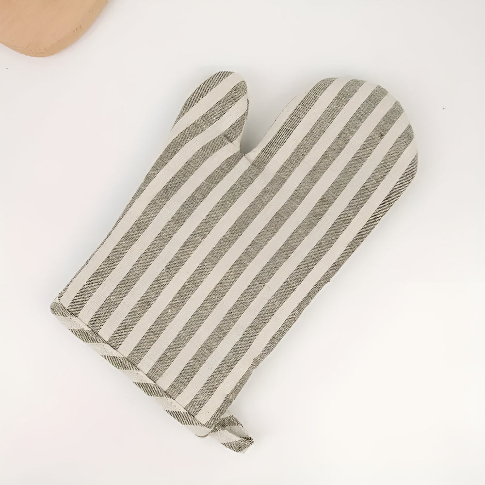 Premium Gestreifte Hitzebeständige Ofenhandschuh