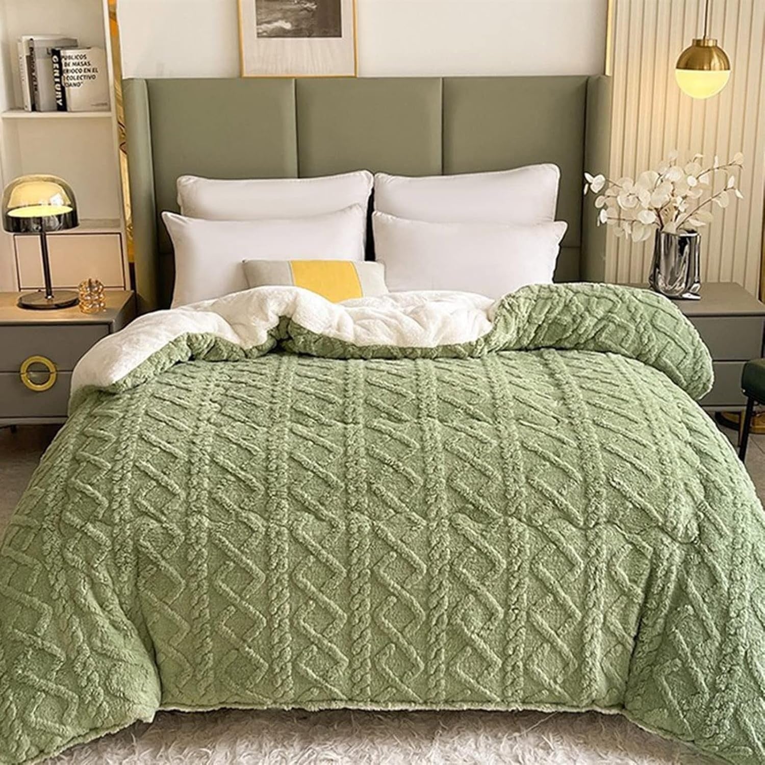 Dickes Snuggle Sherpa-Decke