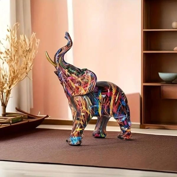 Künstlerische Elefant Graffiti Figurine