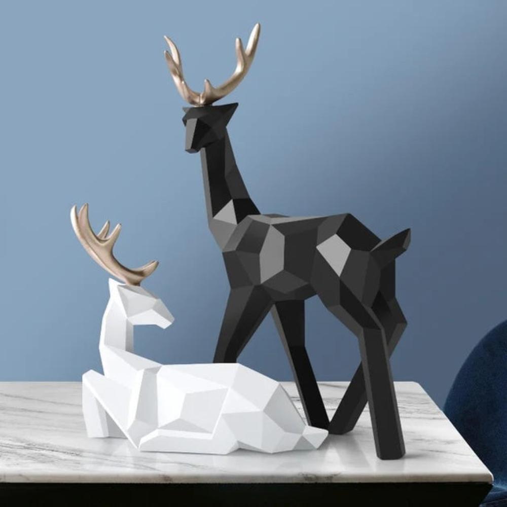 Kreative Geometrische Hirschfigur