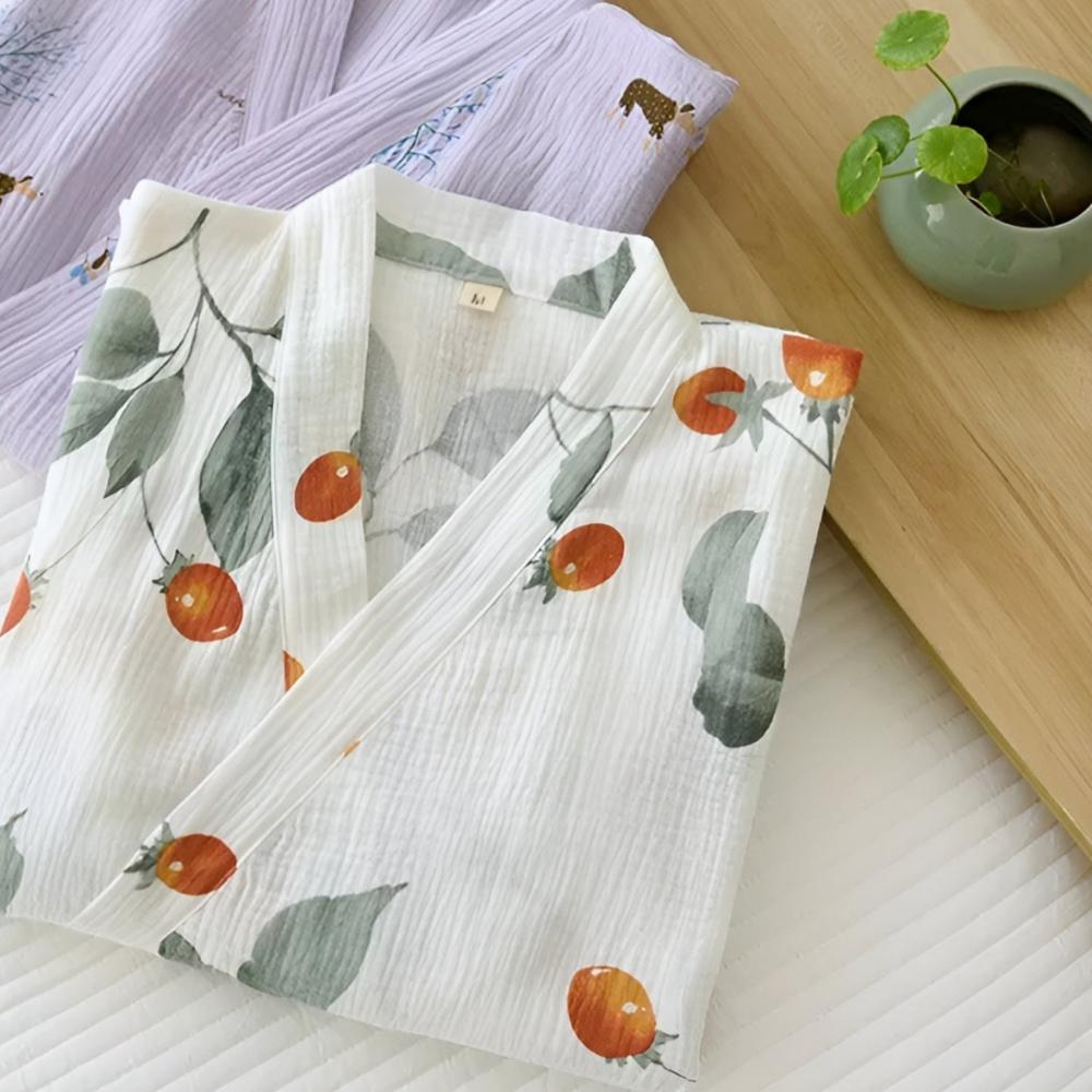 Garten Tomate Kimono Bademantel