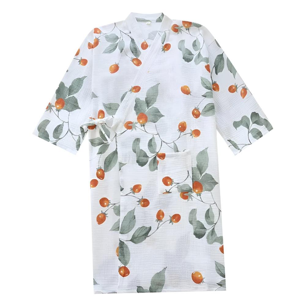 Garten Tomate Kimono Bademantel
