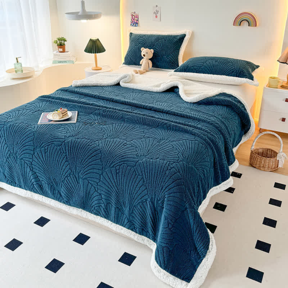 Flauschige Sherpa Shell-Decke