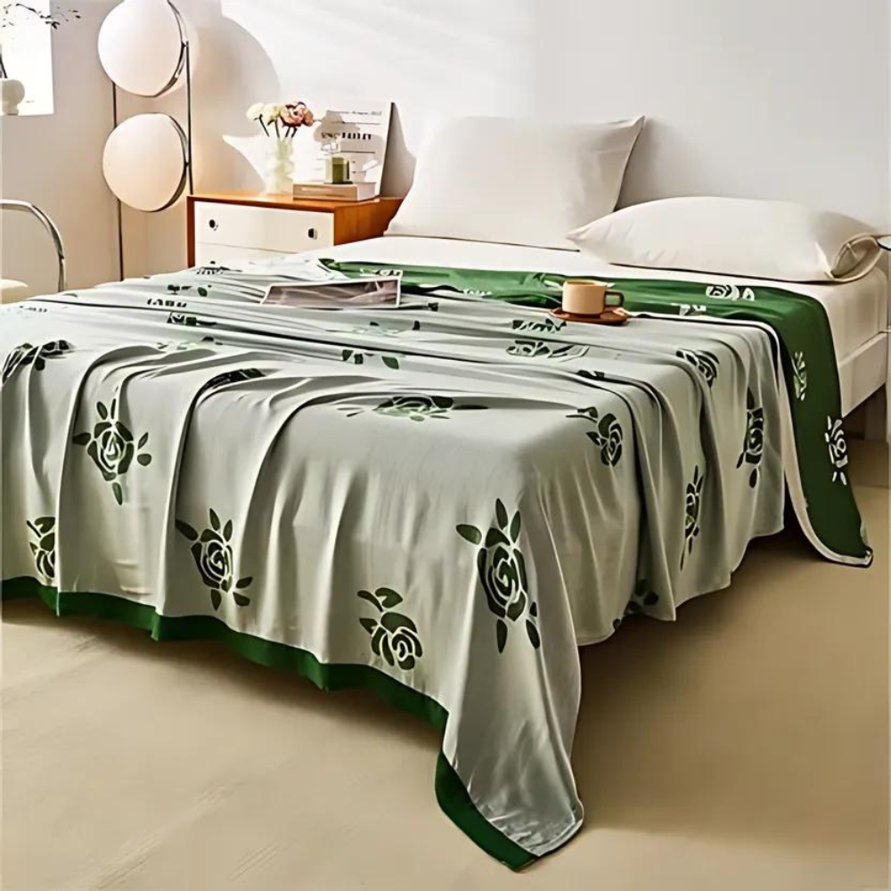 Bamboo Fiber Rose Kühlende Decke