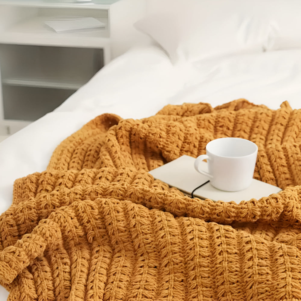 Vintage Chunky Knit Decke