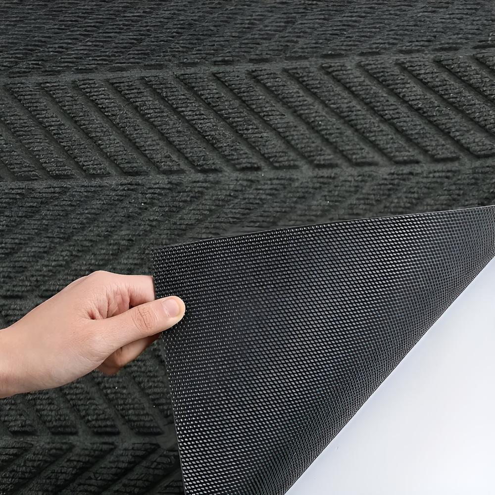 Chevron Ridges Rutschfeste Fußmatte