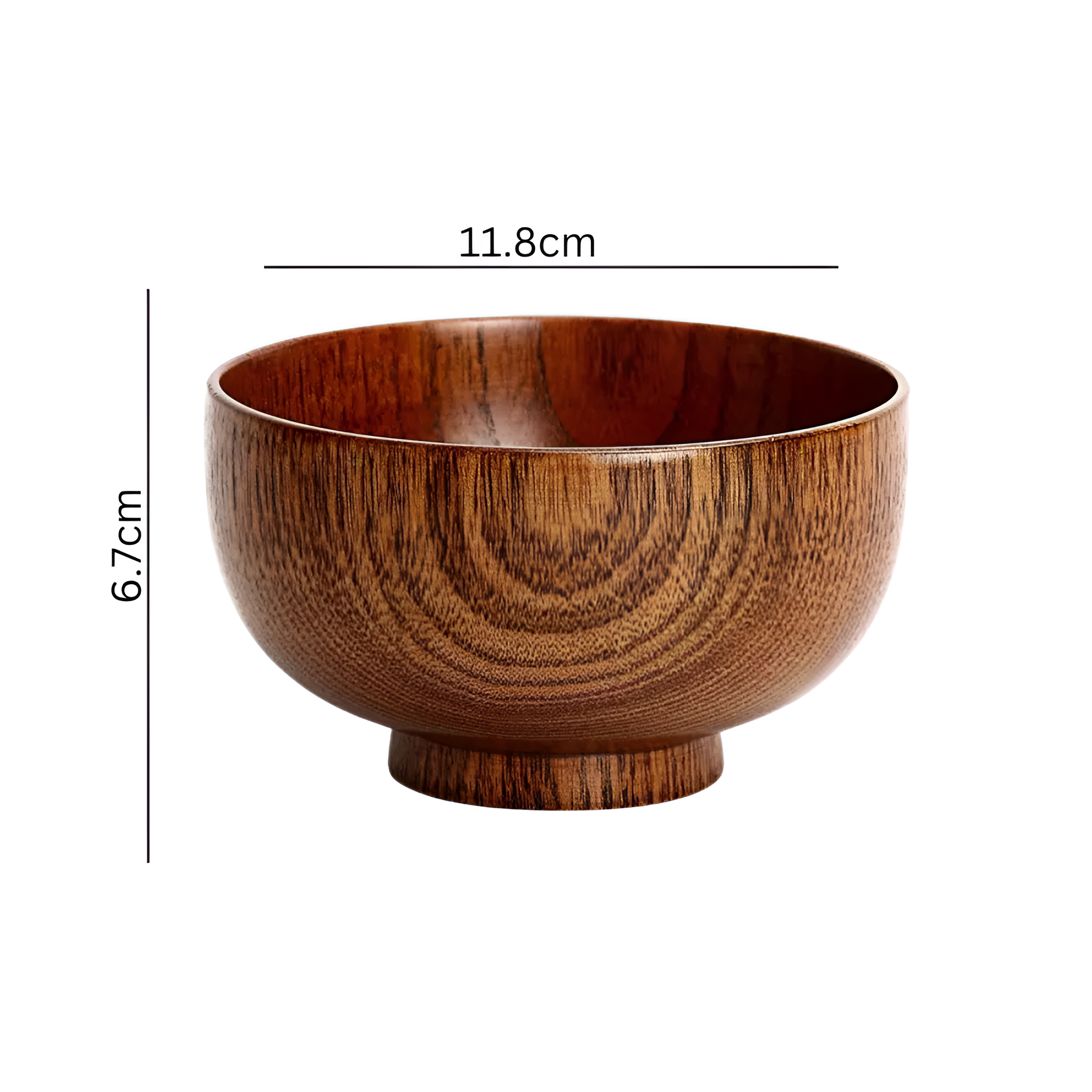 Rustikale Jujube Holzschale