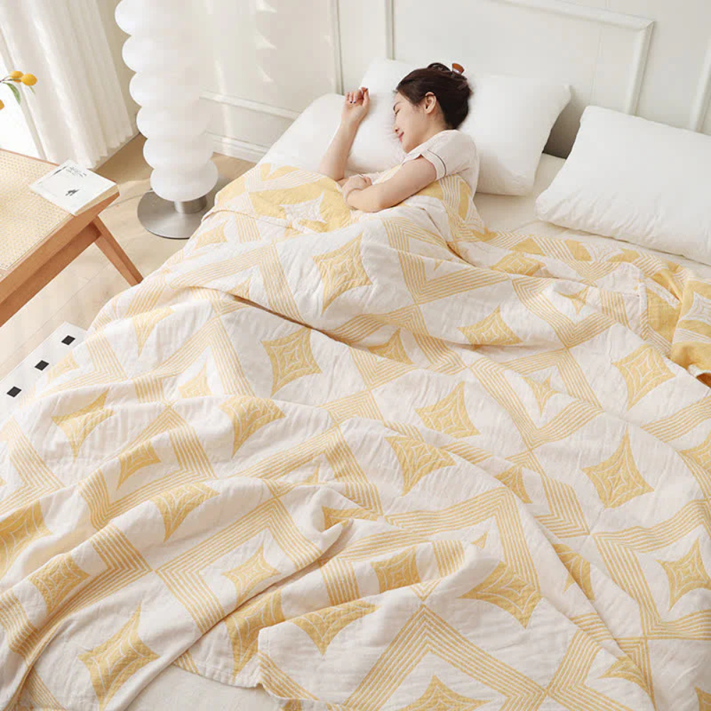 Decke mit diamantgeometrischem Muster