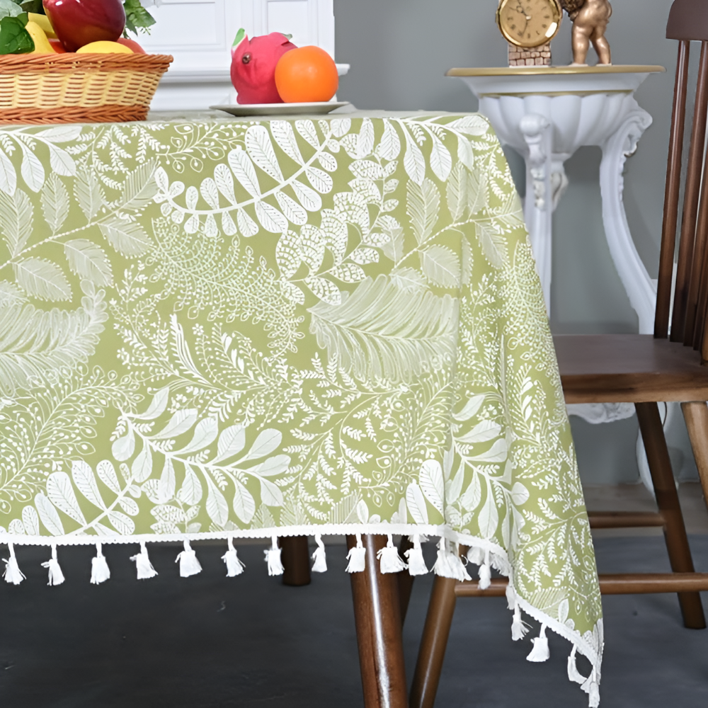 Rustikaler Charme Bestickte Tischdecke