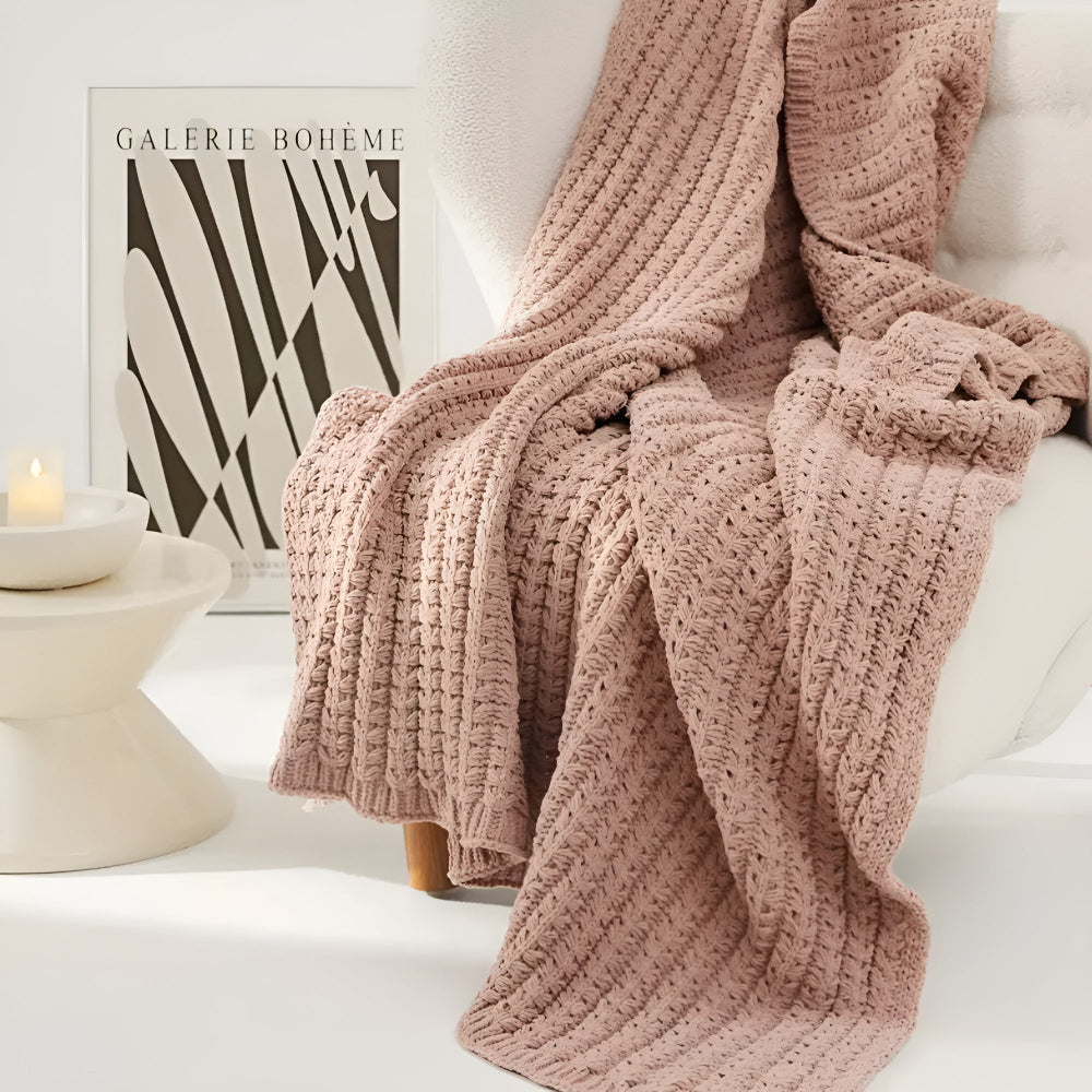 Vintage Chunky Knit Decke