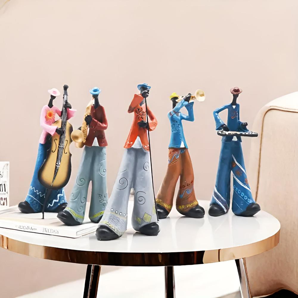 Jazz-Musikband Harzfigur
