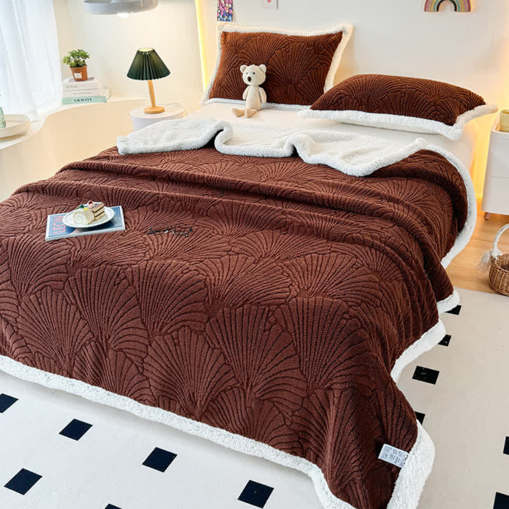Flauschige Sherpa Shell-Decke