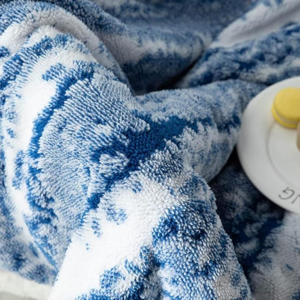 Seraphina Samt Sherpa Decke