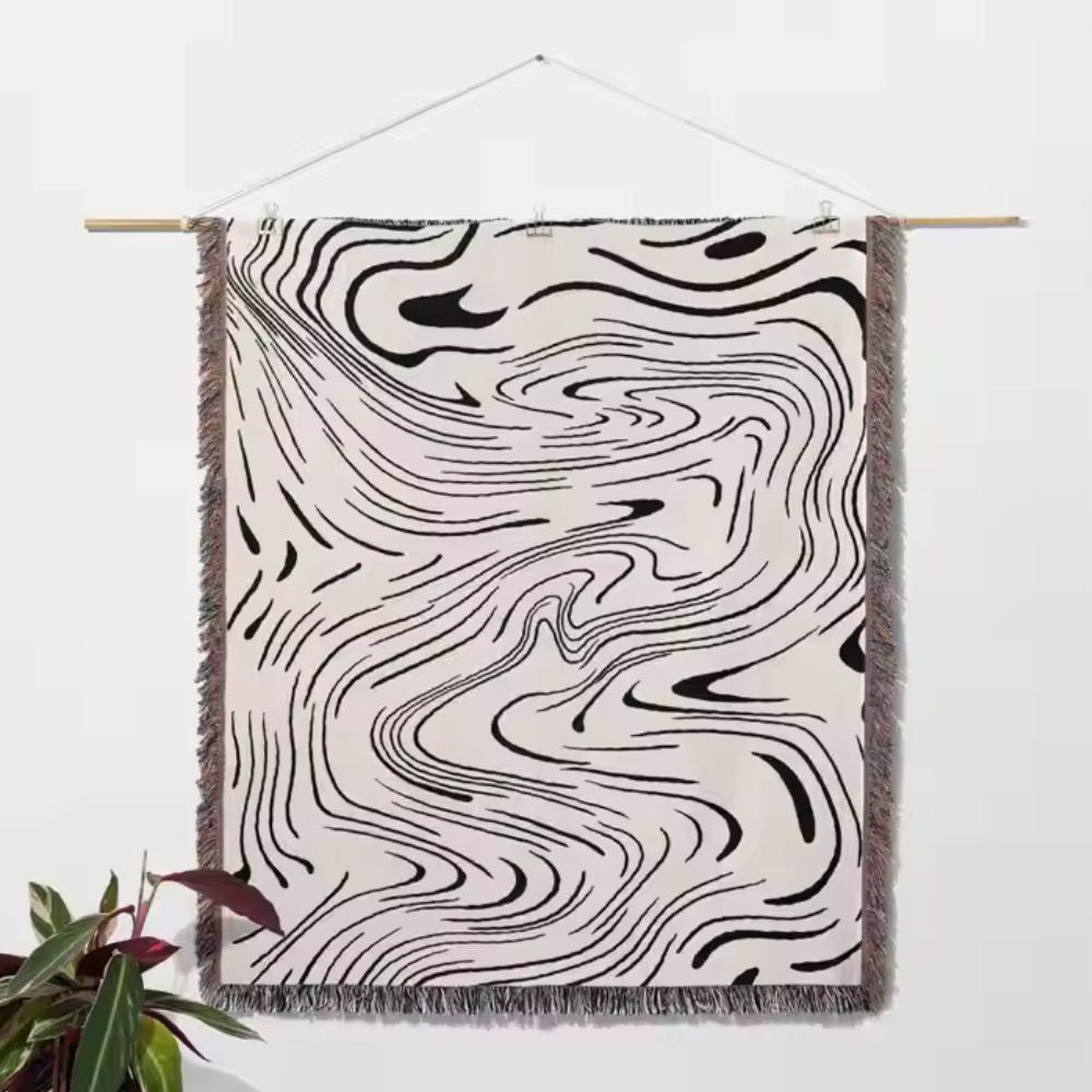 Marmor Gewebte Decke