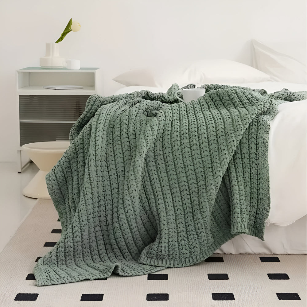 Vintage Chunky Knit Decke