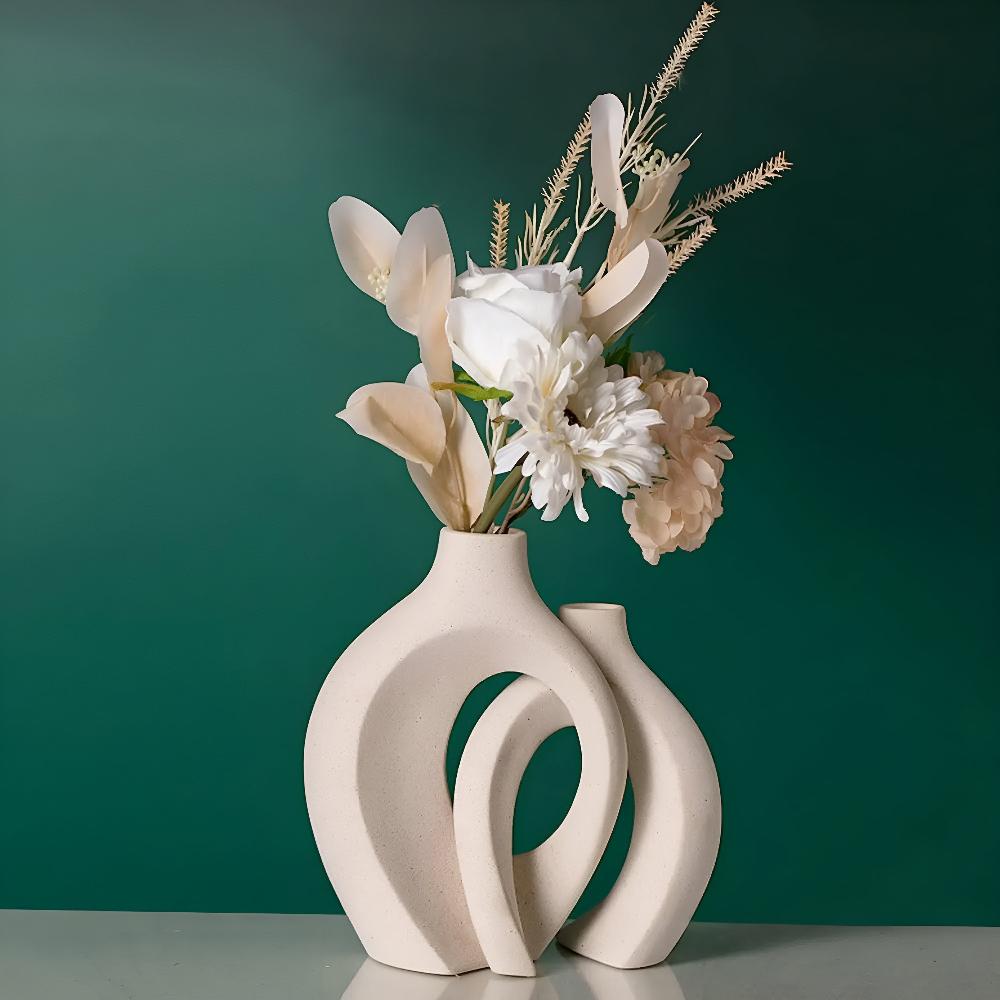 Unity Vase Duo | Modernes Abstract Keramik