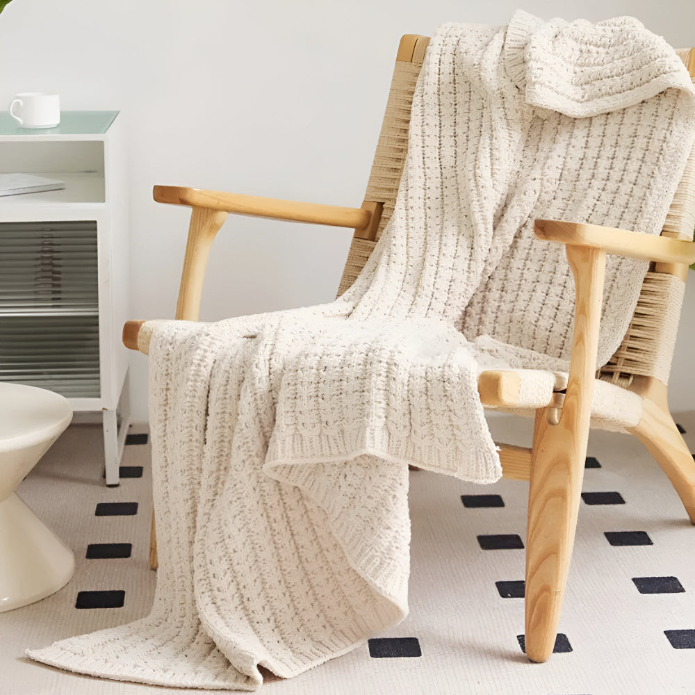 Vintage Chunky Knit Decke