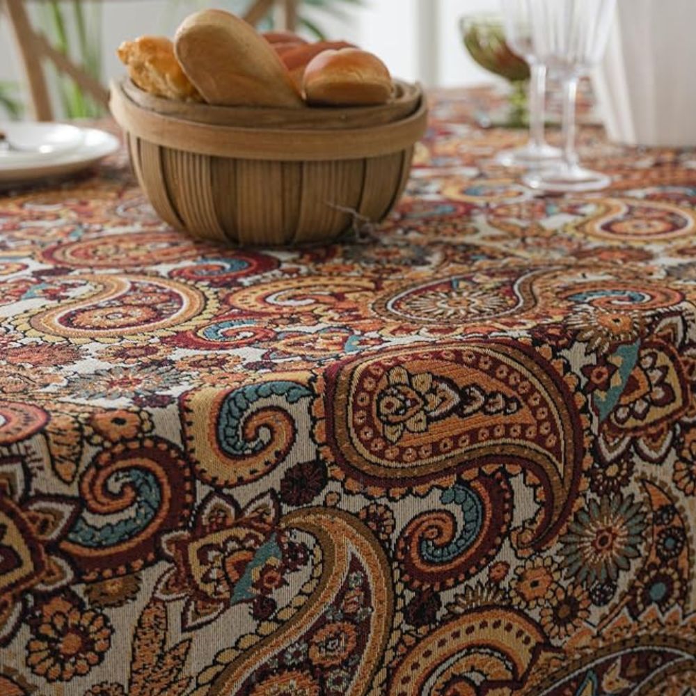 Amber Paisley Quast-Tischdecke