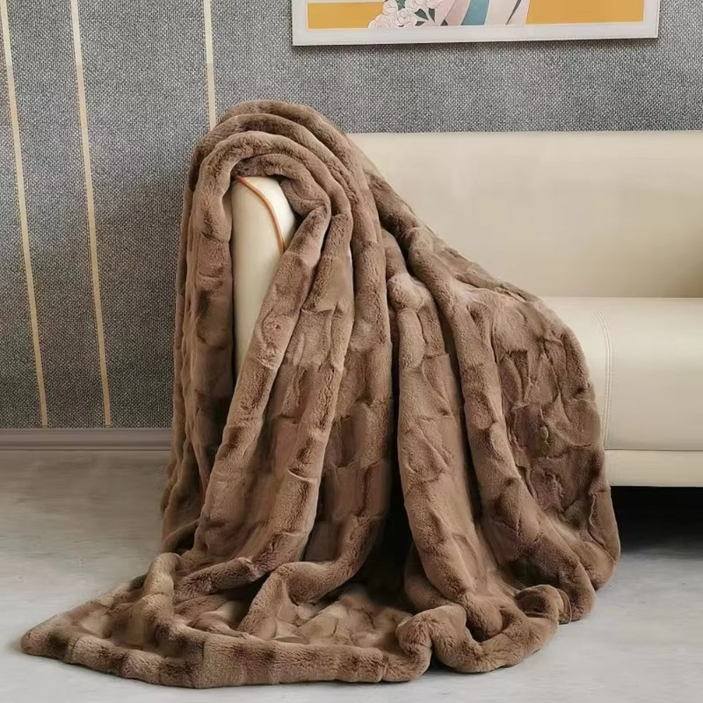 Himmlische Rückzug Faux-Fur-Decke