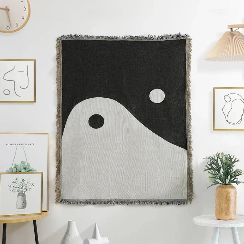 Künstlerische Yin Yang Wandteppich-Decke