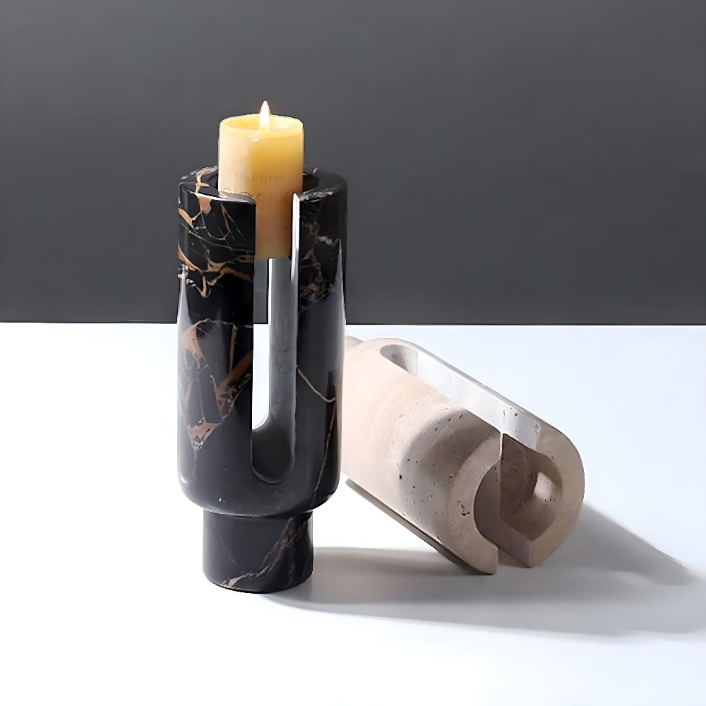 Eclipse Marmor Kerzenhalter