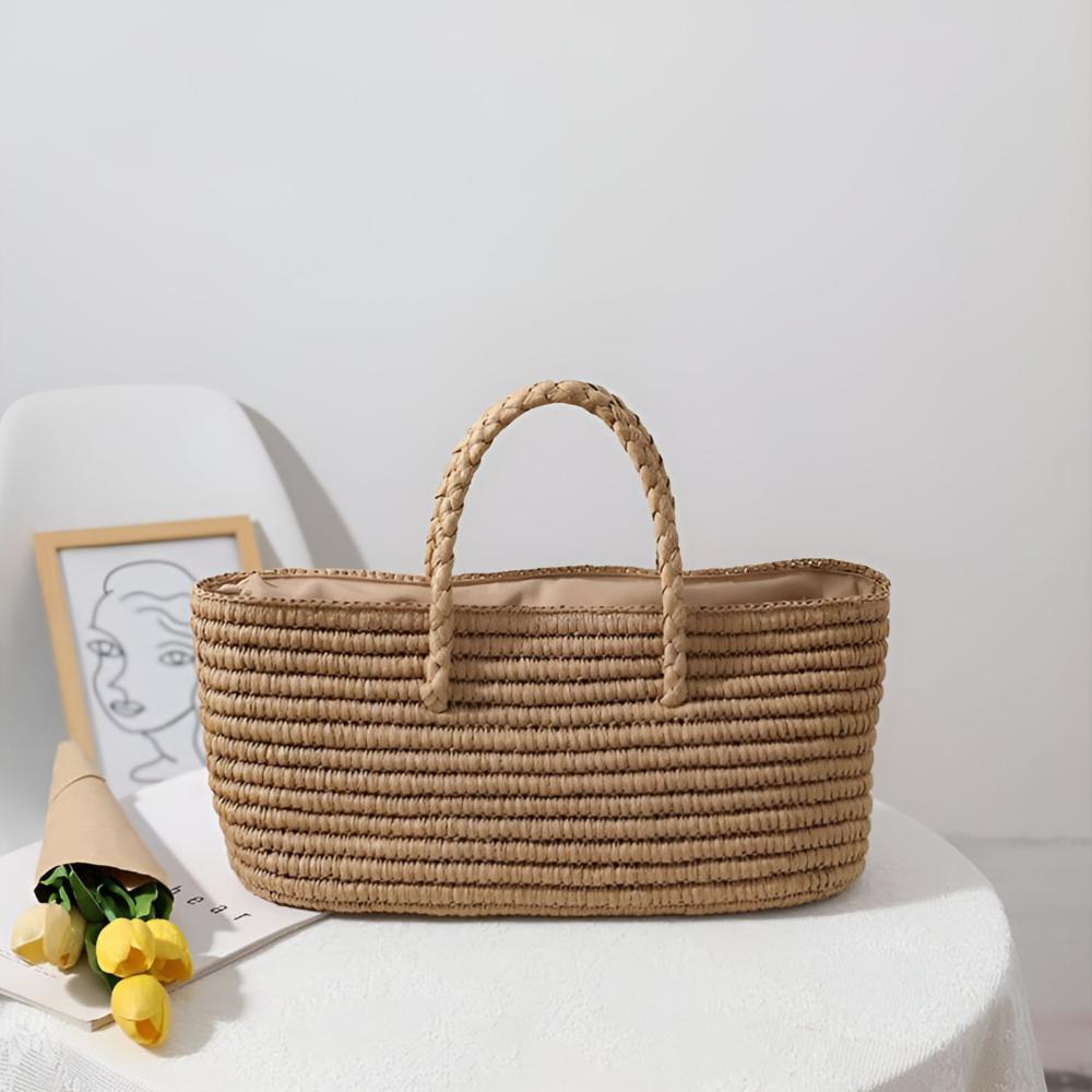 Gewebte Strohtasche