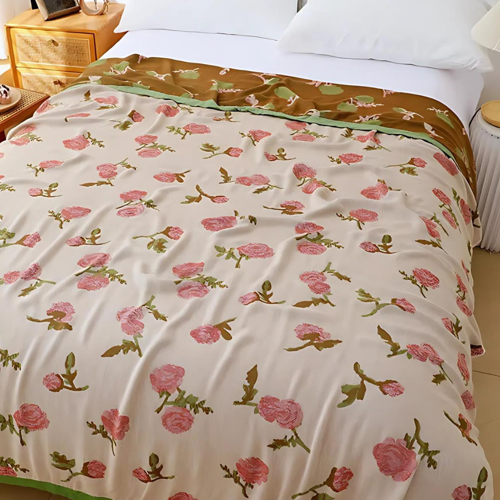 Bambusfaser Landrose Kühlende Decke