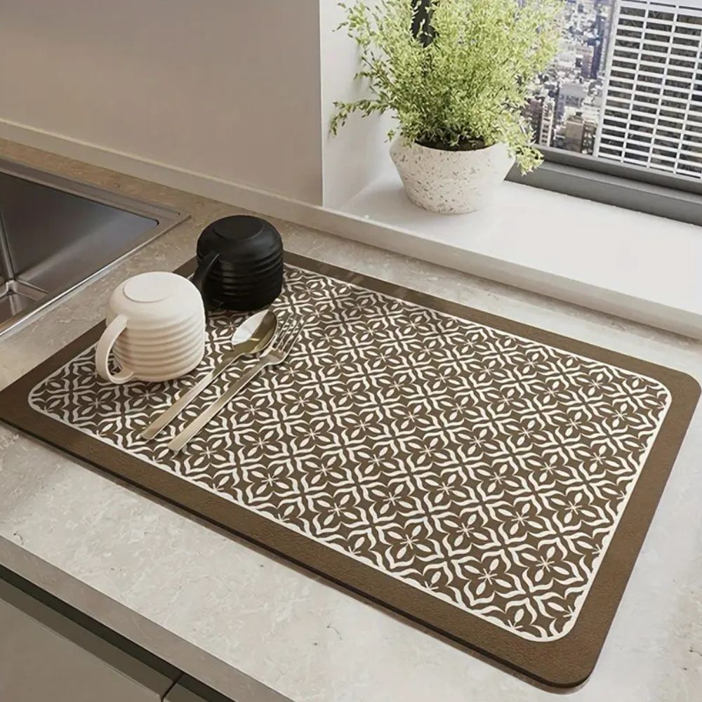 Mandala Küchen Geschirr Abtropfmatte