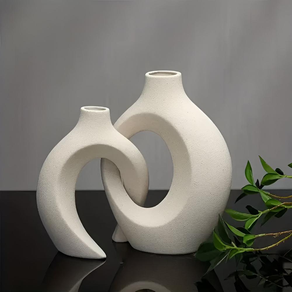 Unity Vase Duo | Modernes Abstract Keramik