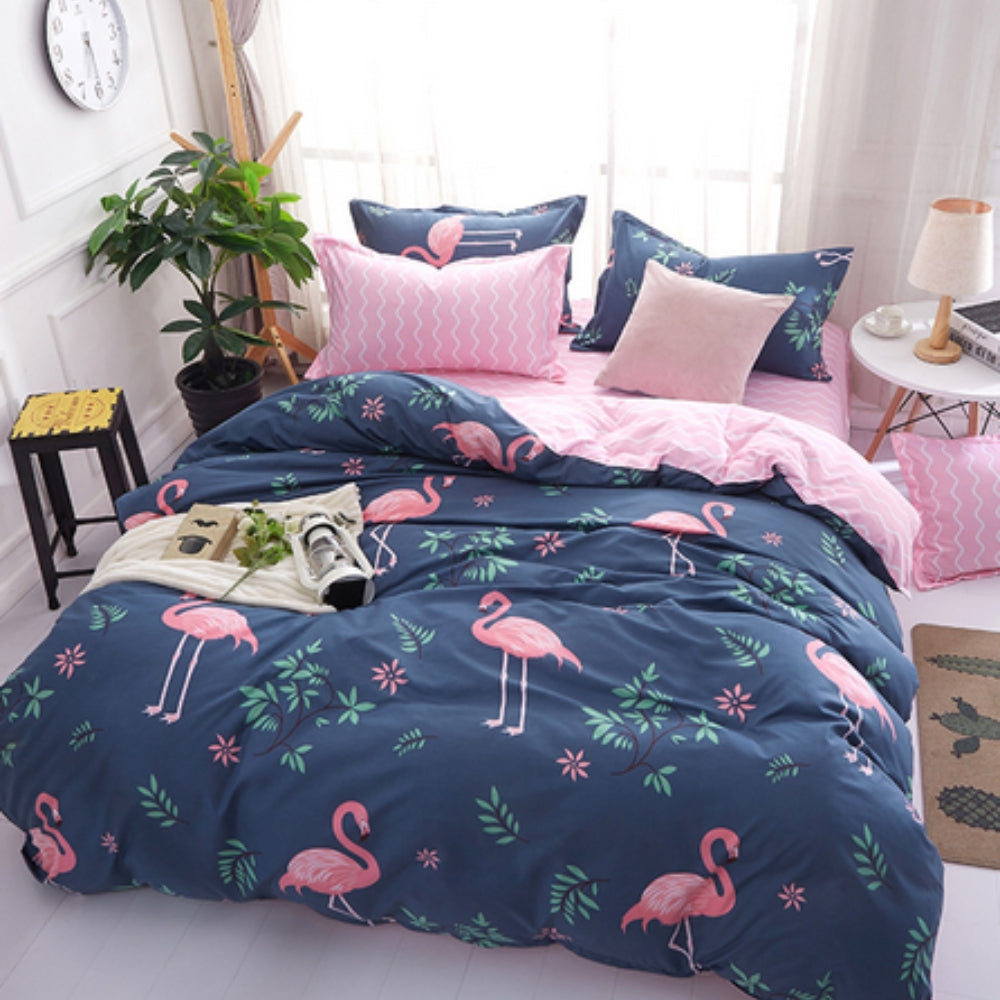Flamingo Oase | 3-teiliges Bettbezug-Set