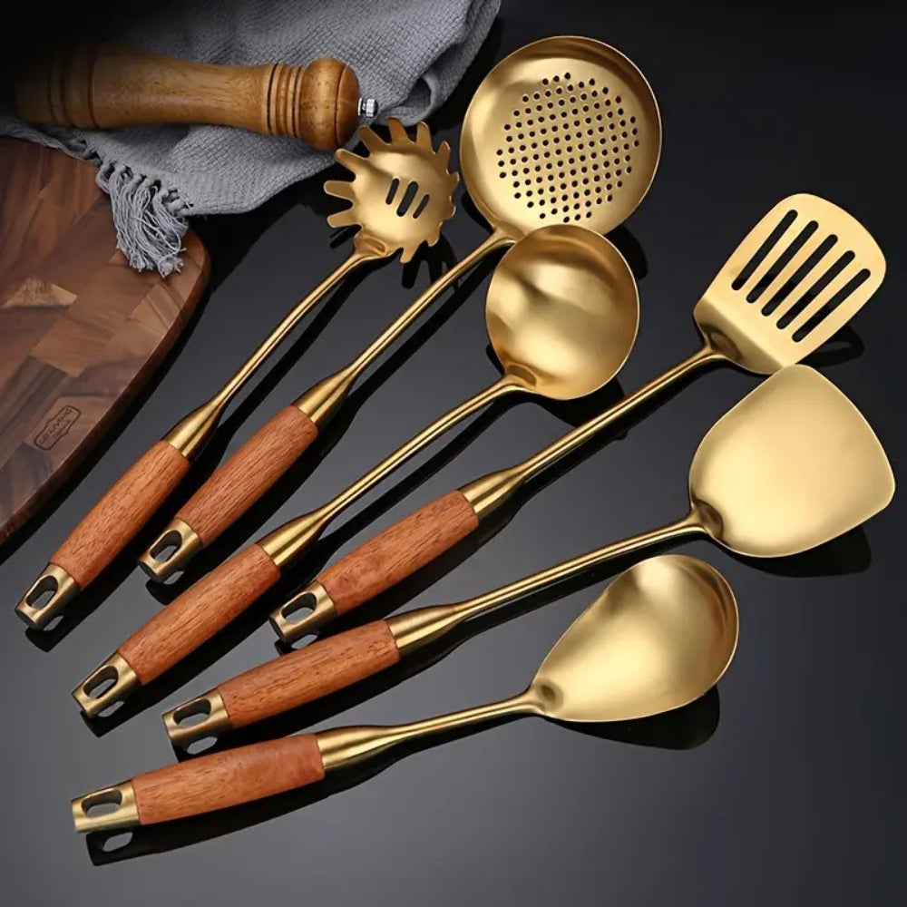 Chef’s Choice Goldene Küchenutensilien | 6-teiliges Set