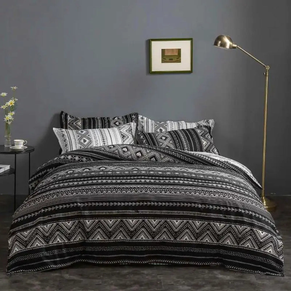 Avenzo Modernes Boho-Stil Bettwäsche-Set