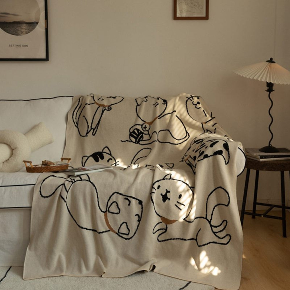 Purrsoft Baumwoll-Nickerchen-Decke