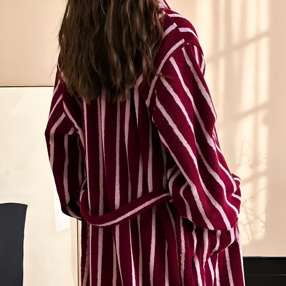 Allure Streifen Unisex Bademantel