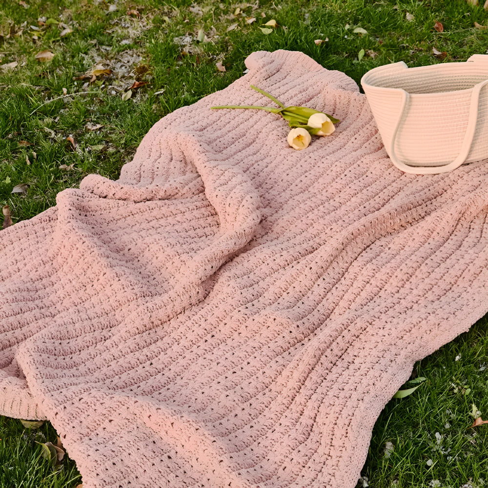 Vintage Chunky Knit Decke