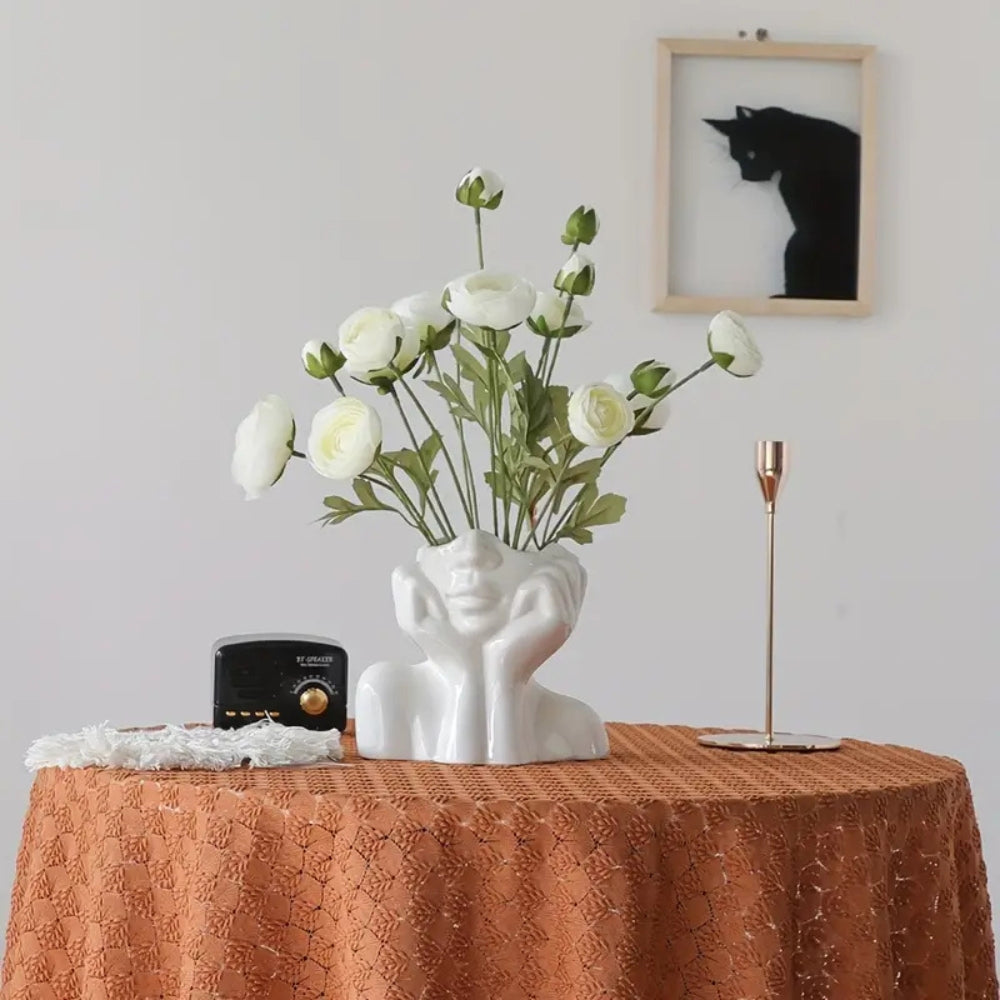 Halbgesicht Moderner Blumenvasen